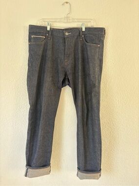 Express Men's Indigo Slim Selvedge Denim 36x30